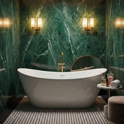 Vasca Bagno Da Terra Rea Ferrano Slim 160 Copritappo oro spazzolato