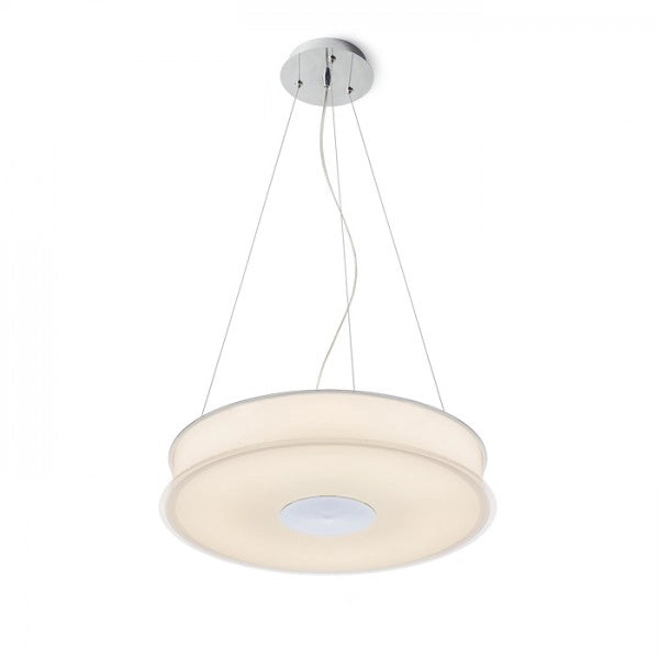 Lampada Lampadario ASTERI a sospensione vetro satinato/cromo 230V 2GX13 40W