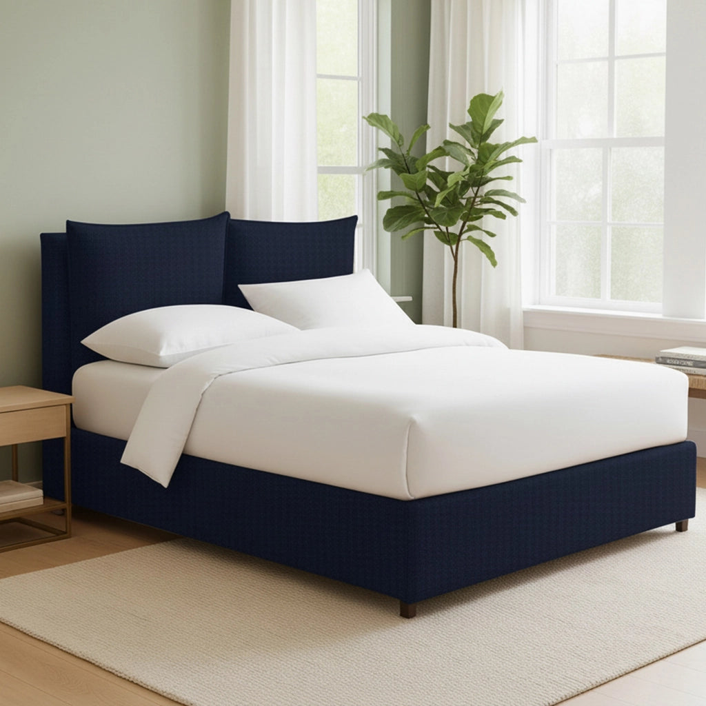 Newton, Letto Piazza e Mezza Sfoderabile Made in Italy, Viola Scuro