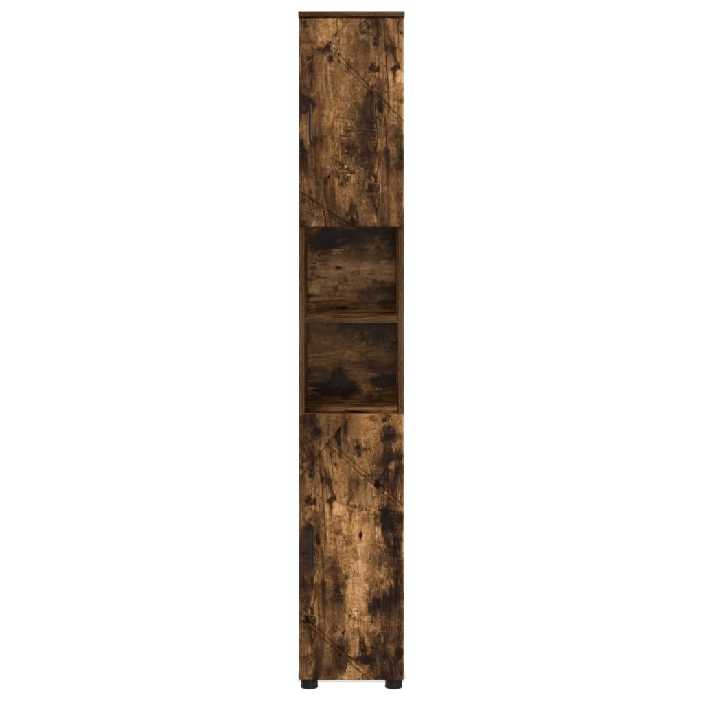 Mobile da Bagno con archiviazione Rovere fumé 30 x 35 x 192 cm 883339