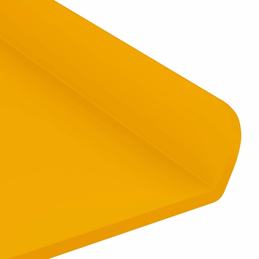 Mensola sospesa 4 pcs Giallo senape 80 x 9 x 2,5 cm Acciaio 8003979
