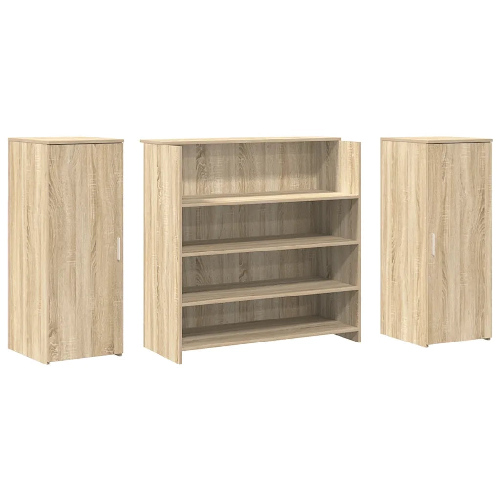 vidaXL Banco Reception Rovere Sonoma 180x50x103,5 cm Legno Multistrato