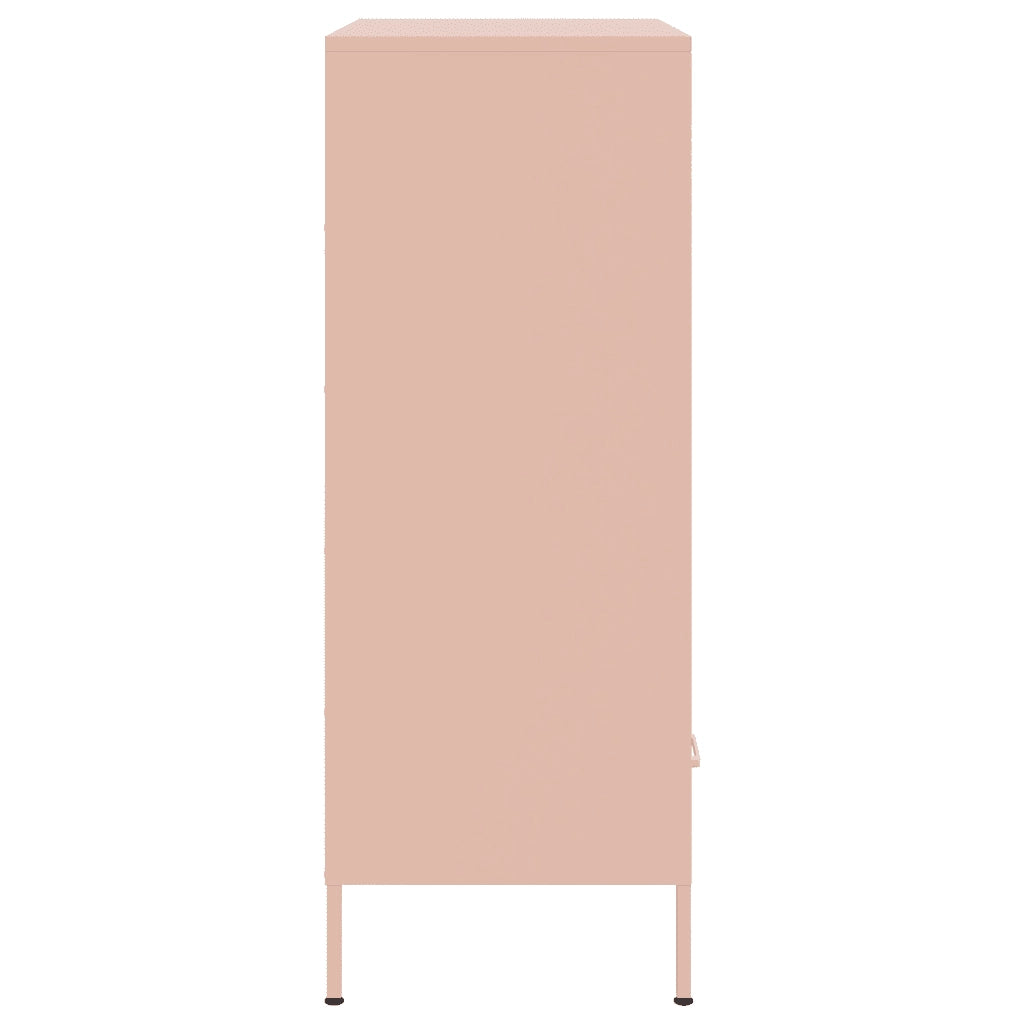 Credenza Rosa 68x39x101,5 cm in Acciaio