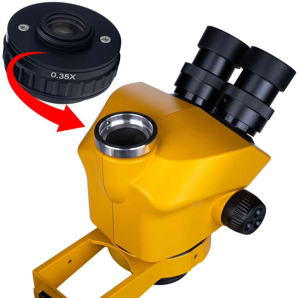 Mikroscopio Trinoculare Stereoscopico Rosfix Jupiter Pro MSJP-T-SDMS1 – Zoom 7x-50x, Testa 360°, Ottica Greenough