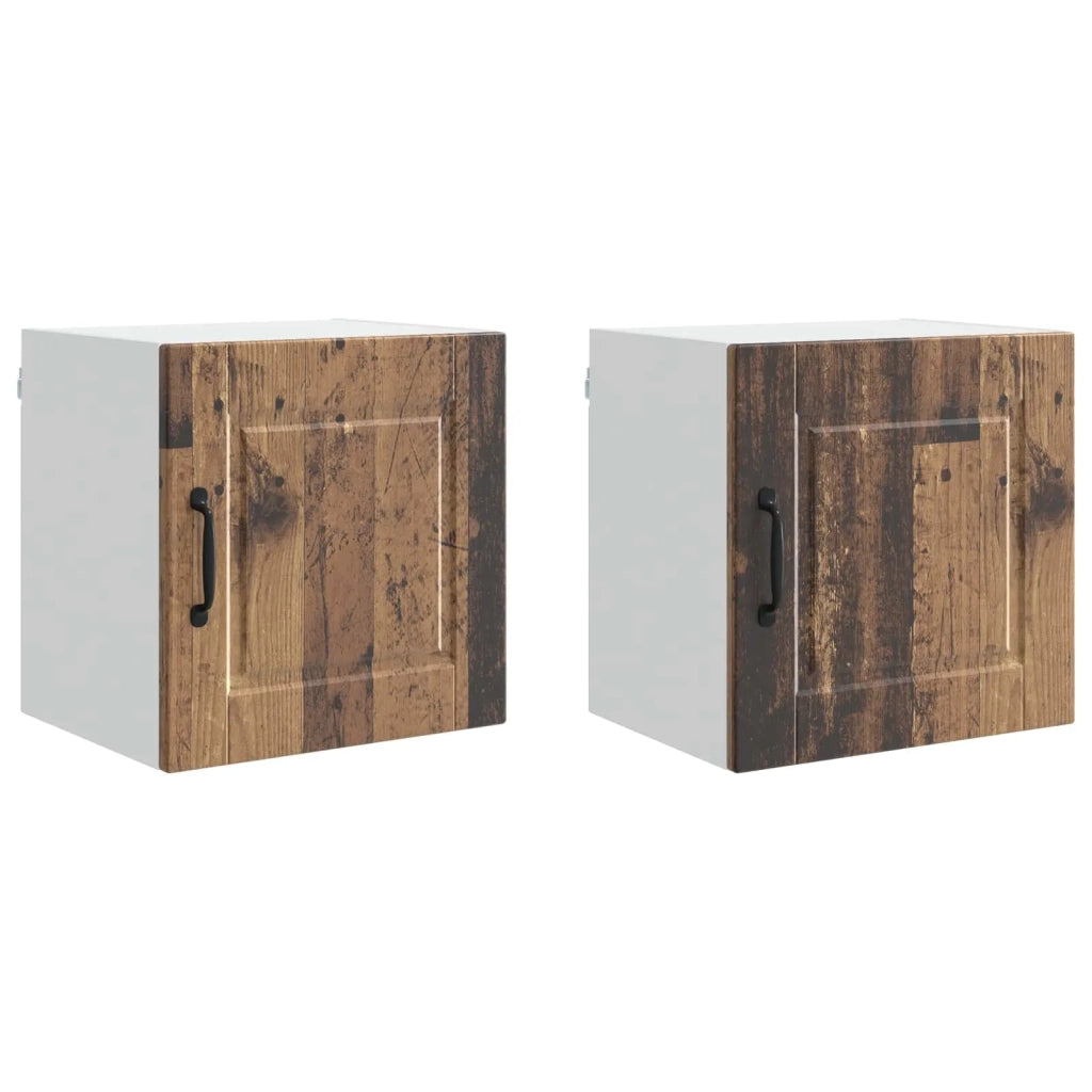 Armadietto a muro PORTO 2 pcs Legno vecchio 40 x 31 x 40 cm