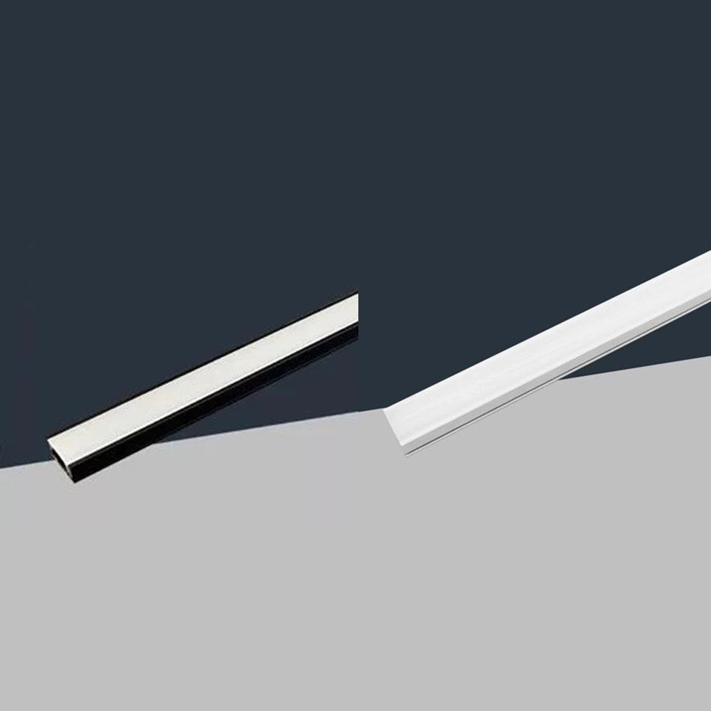 Trade Shop - 10pz Profilo In Alluminio Per Soffitto Con Copertura Bianca Opaca 2mt Striscia Led Al03 -