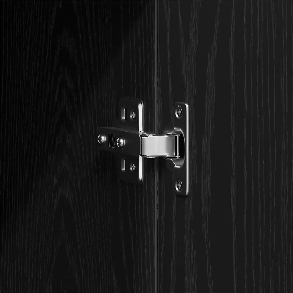 Guardaroba Rovere Nero 80 x 52 x 180 cm Legno multistrato CFW7937284
