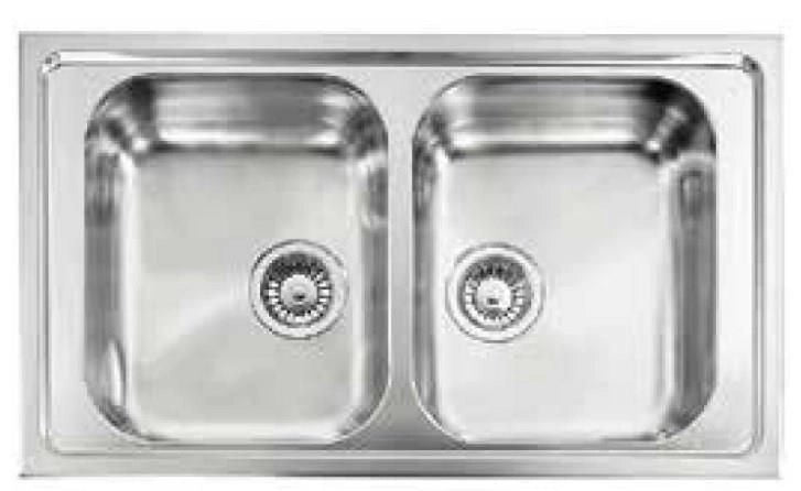 CM Zenith plus 86 x 50 2V Lavello ad incasso Rettangolare Acciaio inossidabile