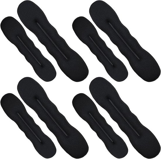 Set per stilingare capelli per donne e ragazze - Accessori per capelli opzionati - Fattore di nodo - Strumento per stilingare - 8 pezzi (4 grandi + 4 piccoli)