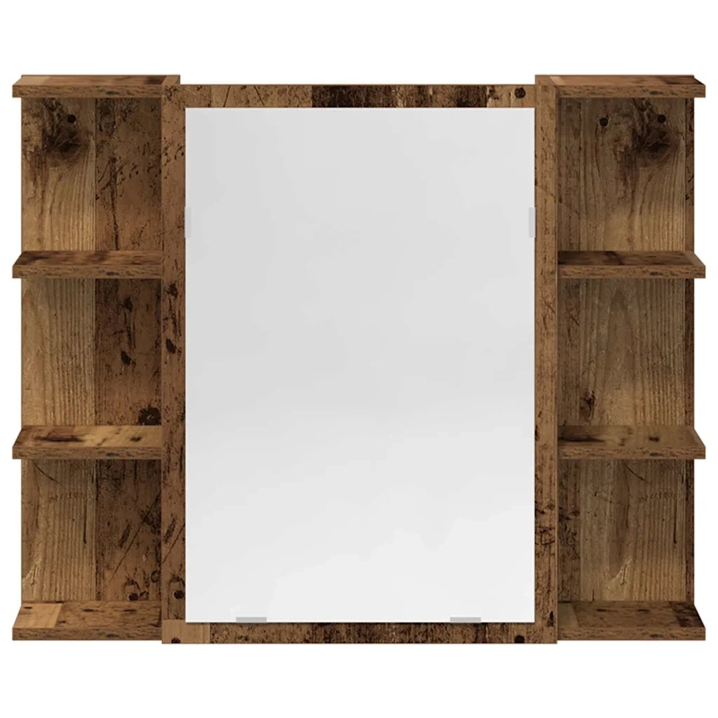 vidaXL Set Mobili da Bagno 3 pz Legno Antico in Legno Multistrato