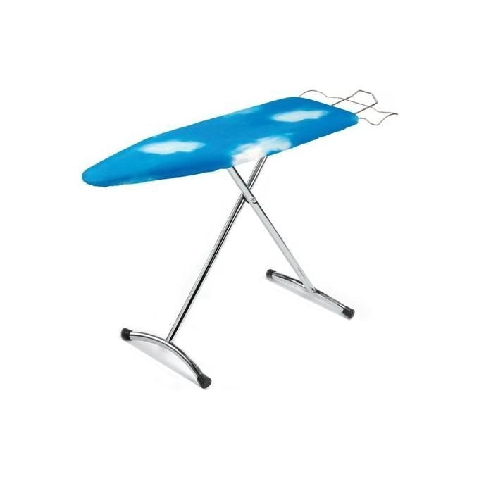 Top House 8848 Relax 2 Asse da Stiro Piano 123x39 cm Altezza Regolabile 8 Posizioni Struttura Acciaio Cromato colore Blu