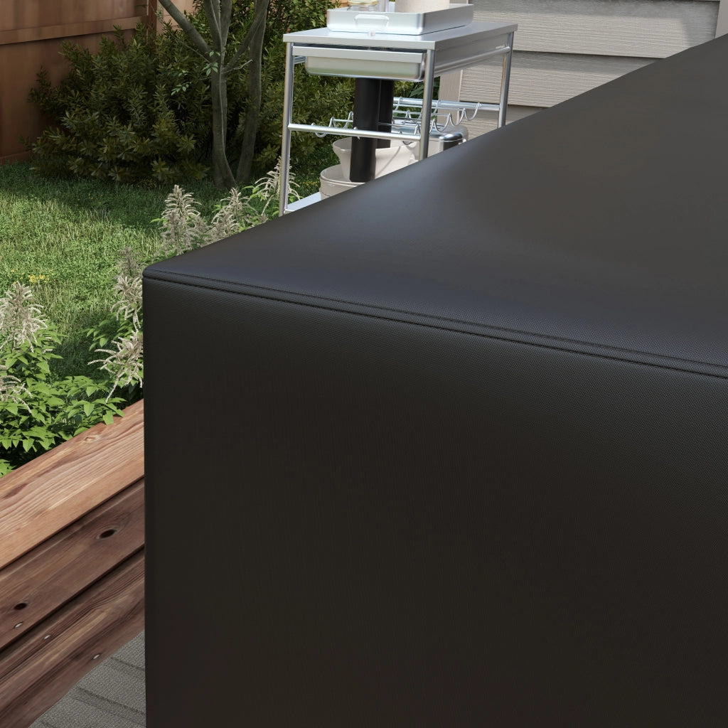 Copertura per Divano Angolare Esterno ¨C Zephmum ¨C Nero 250x250x79 cm