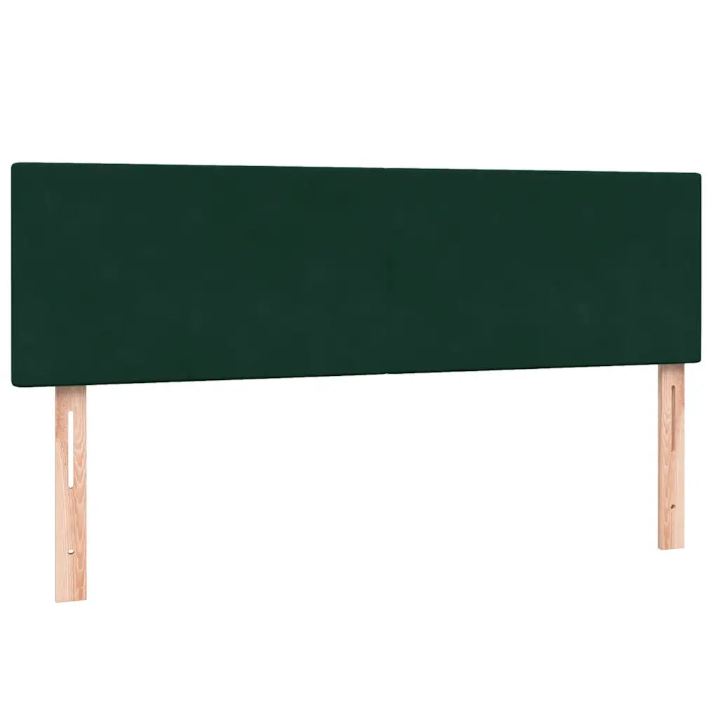 Giroletto a Molle con Materasso Verde Scuro 160x220 cm Velluto 3317406