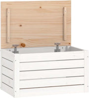 Cassa di Archiviazione in Legno di Faggio - 59,5x36,5x33 cm, Cassetto dei Fai da Te, Cassetto Esterno, Cassetto da Giardino