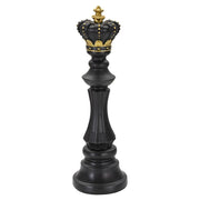 Scultura Scacchi 7, Nero, Poliresina, 13x13x40,5 cm