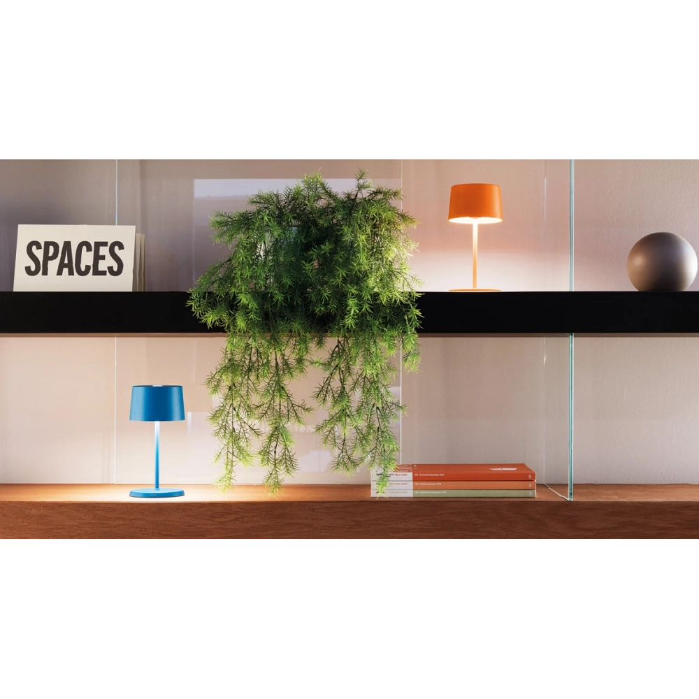 Lampada a led da tavolo Olivia pro mini grigio scuro ricaricabile e dimmerabile