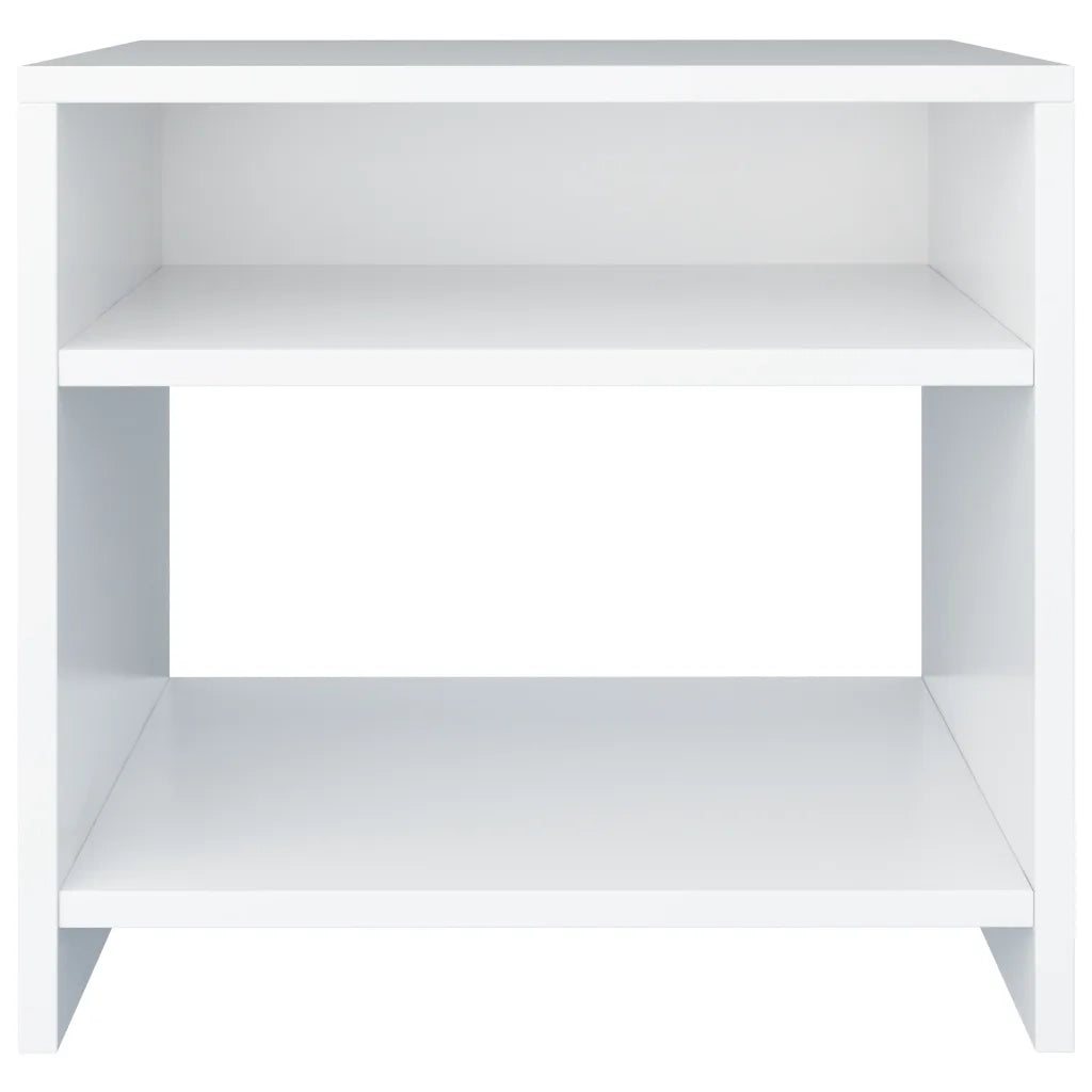 Comodino Bianco 40x30x40 cm Legno Ingegnerizzato 800009