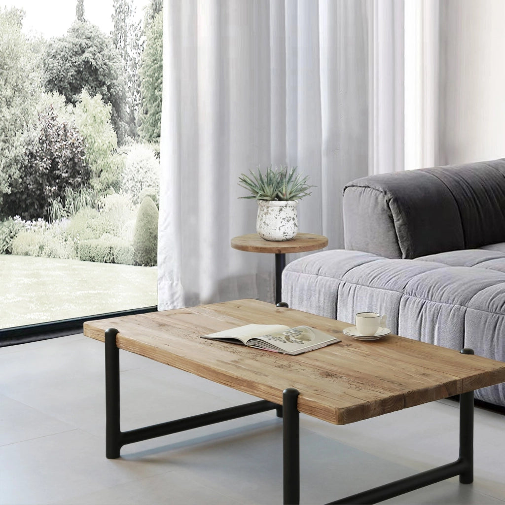 Tavolino in pino riciclato cm 135x75 - PINE