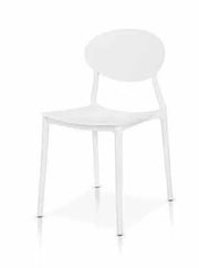 Set 4 sedie colore bianco in polipropilene  50x43 h.81