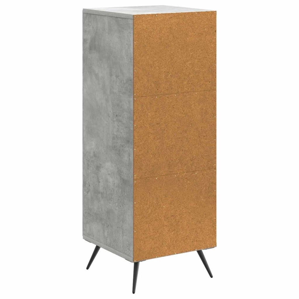 Credenza Grigio Cemento 33 x 34,5 x 90 cm Legno ingegnerizzato