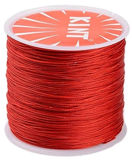 Cordoni in seta 0,5 mm - 116 metri - Poliestere - Nero scuro - per gioielleria - Materiale duraturo e resistente