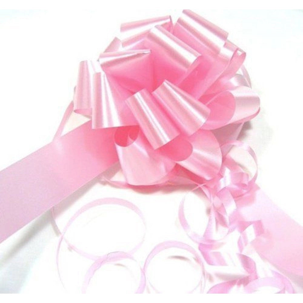 Trade Shop - 30 Coccarde Autotiranti Matrimonio Nozze Auto Casa Sposi Fiocco Rosa Celeste - Rosa