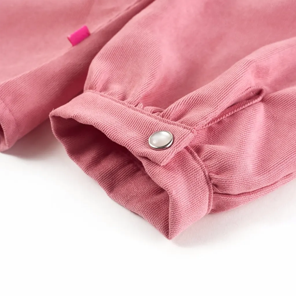 Camicetta da Bambina con Maniche a Lanterna Rosa Antico 104 15102