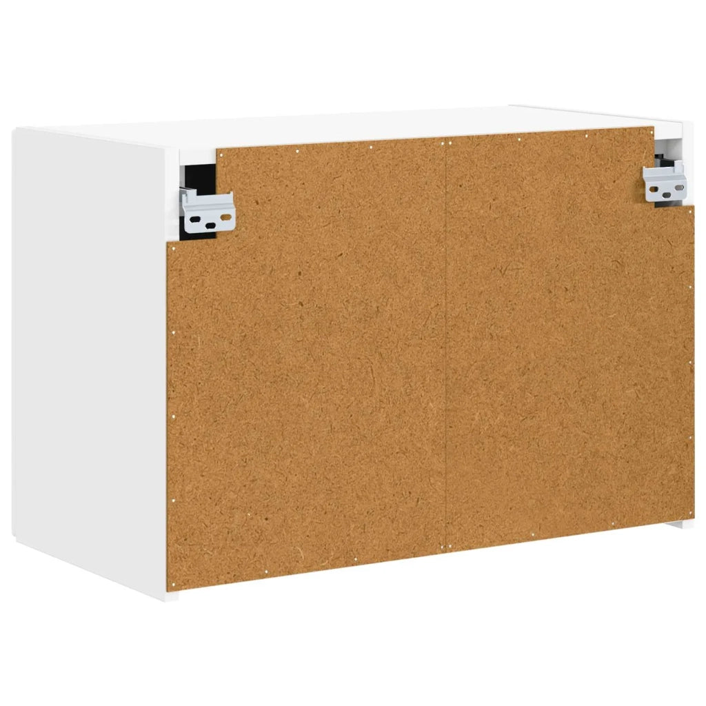Mobile TV da parete Bianco 59,5 x 31 x 40 cm Legno multistrato 892329