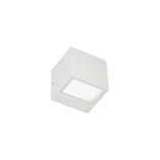Applique a Parete da Esterno Interno Quadrata Doppia Luce Box Mini Sovil Colore: Bianco