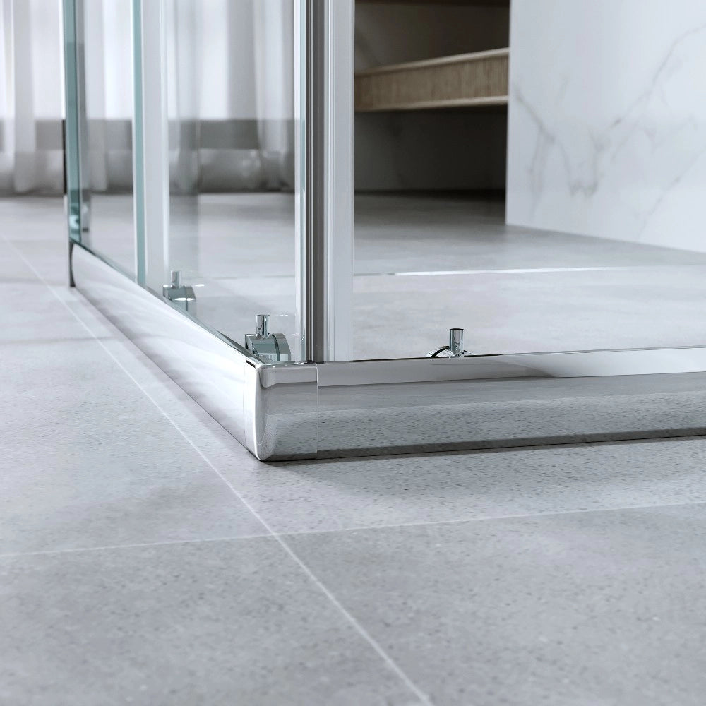 Cabina Doccia 3 Lati 70x70x70 Cm H 185 cm vetro 6 mm Trasparente Scorrevole| Kiro