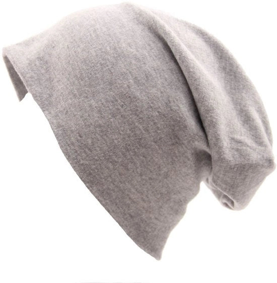 Cappuccio per donna e uomo, realizzato con tessuto di alta qualità, respirante e elastico, con un diametro di 54 cm, colore grigio chiaro