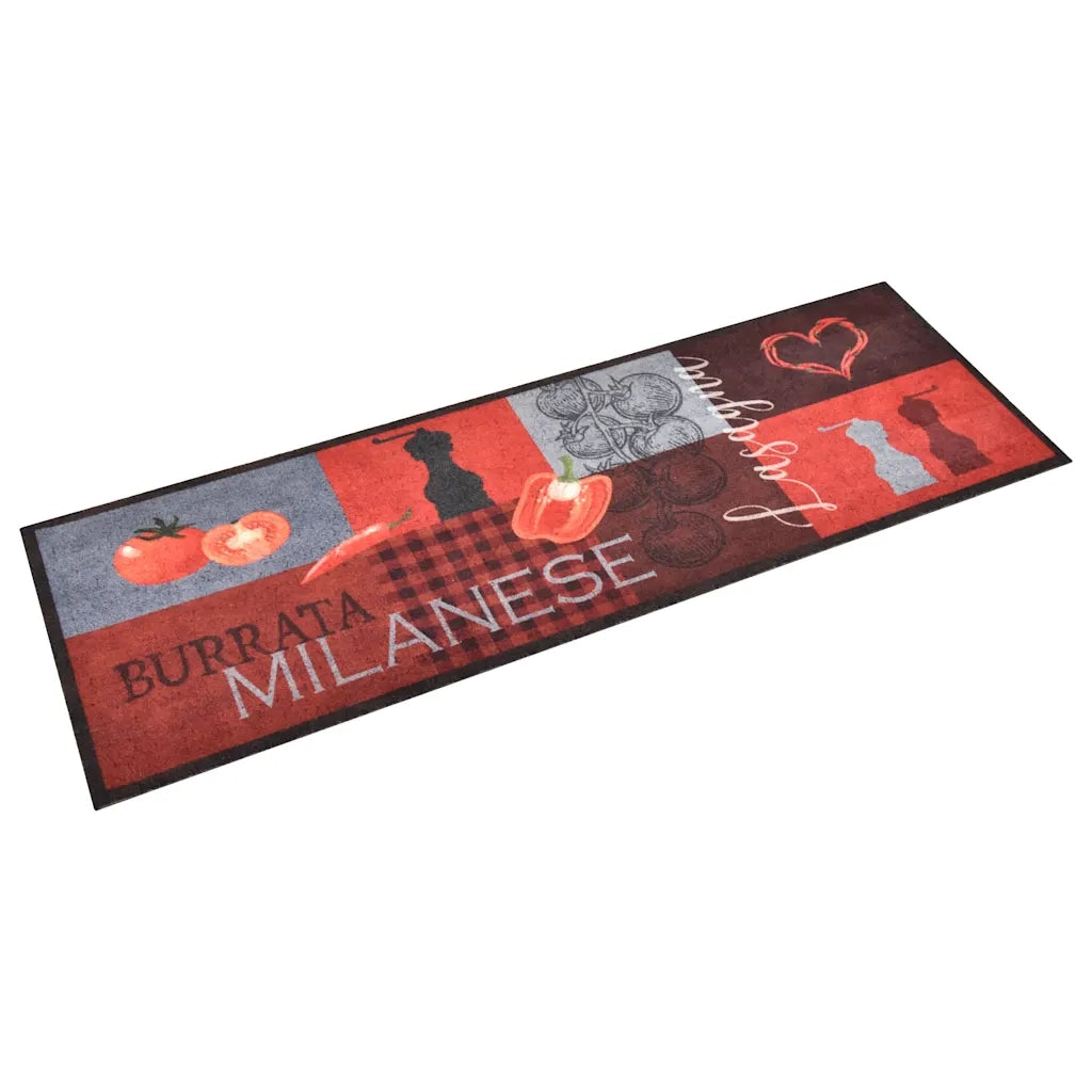 Zerbino | Tappetino da Cucina Lavabile Pomodori 45x150 cm