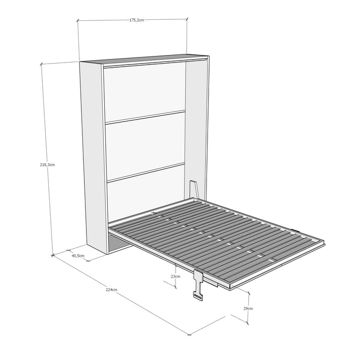 Letto Matrimoniale A Scomparsa 160 Versia Argilla