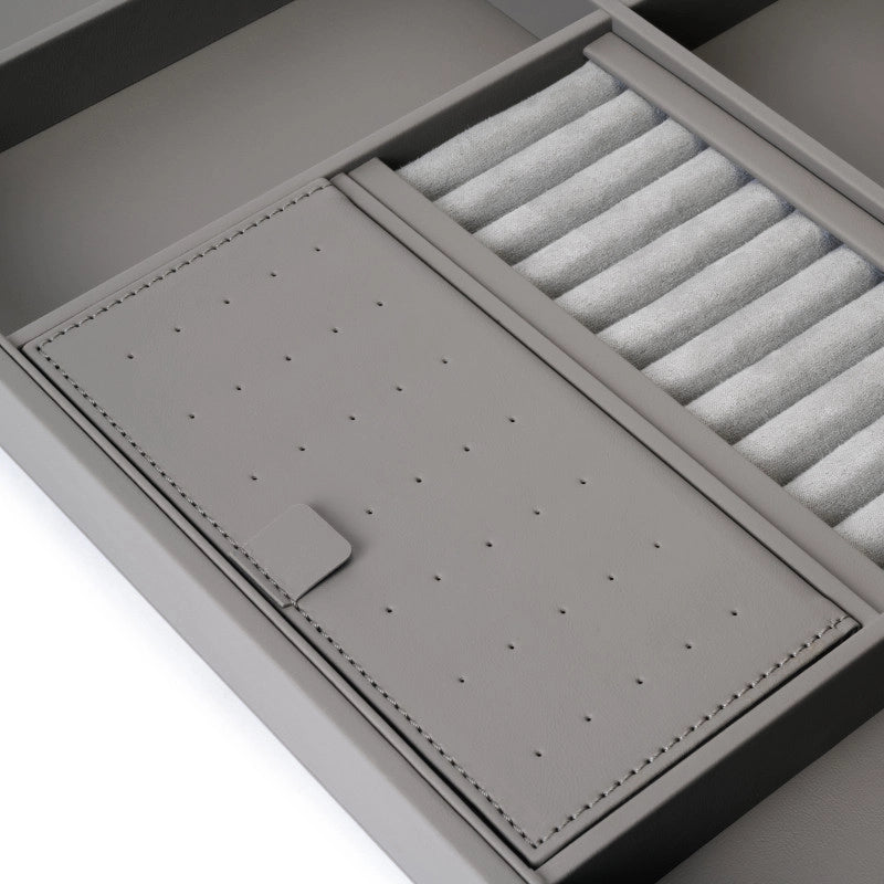 Telaio con guide a estrazione totale e chiusura morbida per accessori per armadi Quartz, 912-938mm, Alluminio e plastica