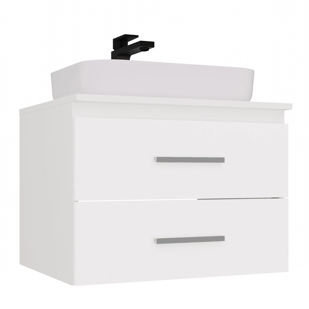 Mobile sottolavabo NEL 60 bagno 2 cassetti bianco