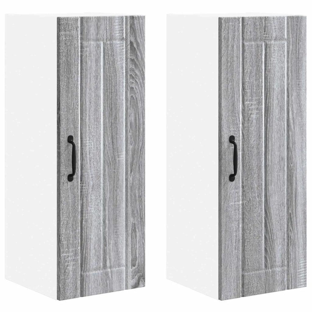 Armadietto a muro LUCCA 2 pcs Grigio Sonoma 30 x 31 x 80 cm 885018