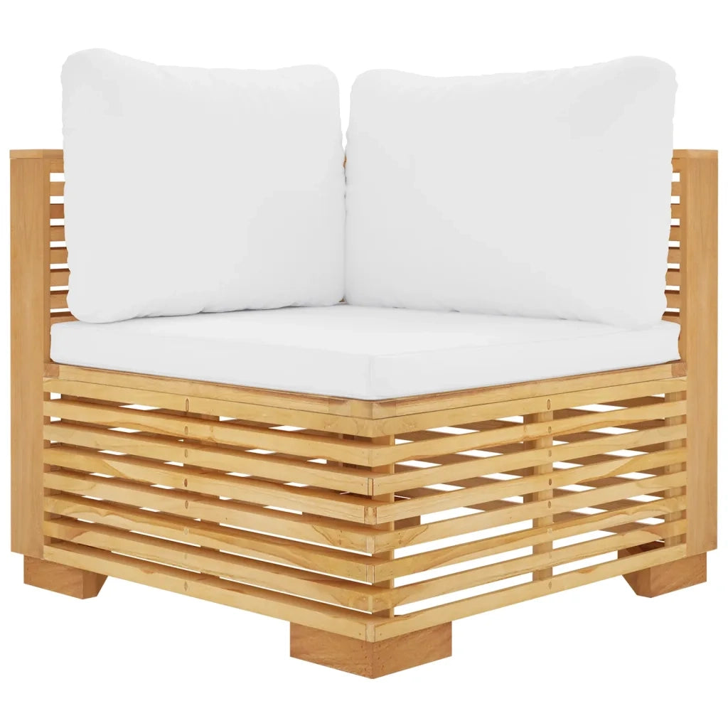 Set Divani da Giardino 6 pz con Cuscini Legno Massello di Teak 3100857