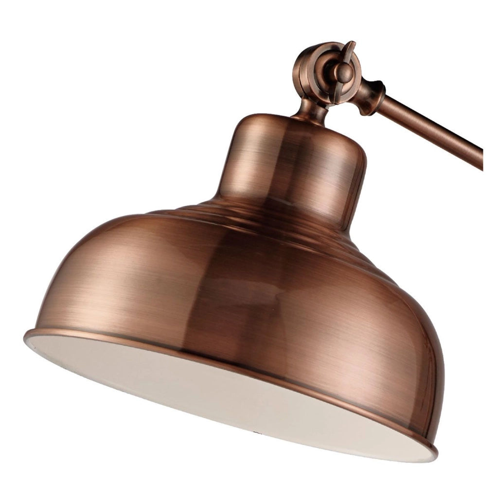 Piantana Contemporaneo Macbeth Acciaio Rame 1 Luce E27