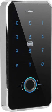 Sistema di accesso senza chiave - deurslot con rilevamento impronte digitali idroimpermeabile - schermo touchscreen IP68 - design ufficio.