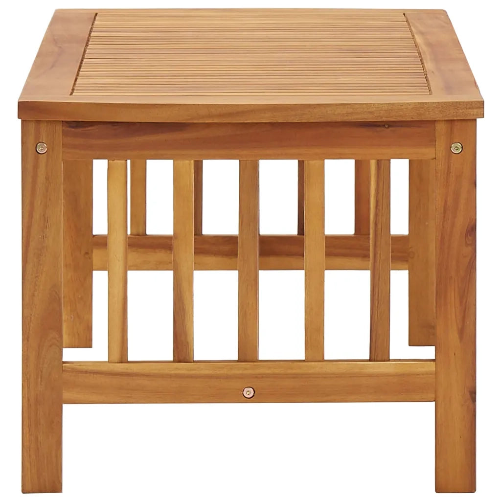 Tavolino da CaffÃ¨ 102x50x43 cm in Legno Massello di Acacia cod mxl 29792