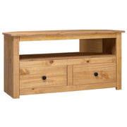 Mobile TV multimediale mensola TV credenza mobile TV sala da pranzo soggiorno angolo camera da letto 93 x 49 x 49 cm pino massello marrone 02_0027588