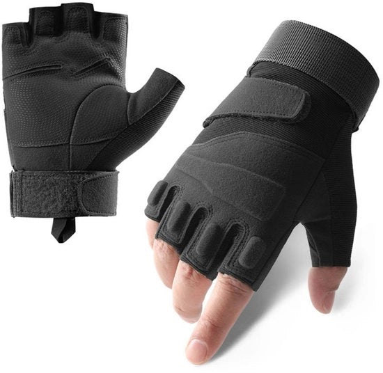 Manica tattica esterna per uomo e donna - Maniche senza dita - Maniche da bicicletta da esterno - Adatto per sport all'aperto, motocicli, biciclette, allenamento, pistole a gas, tiro, caccia, camminata (XL)