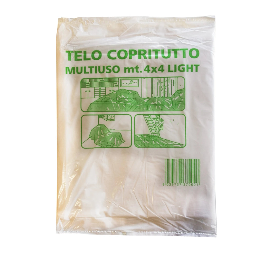 TELO COPRITUTTO LEGGERO 4x4 mt - 100 pezzi