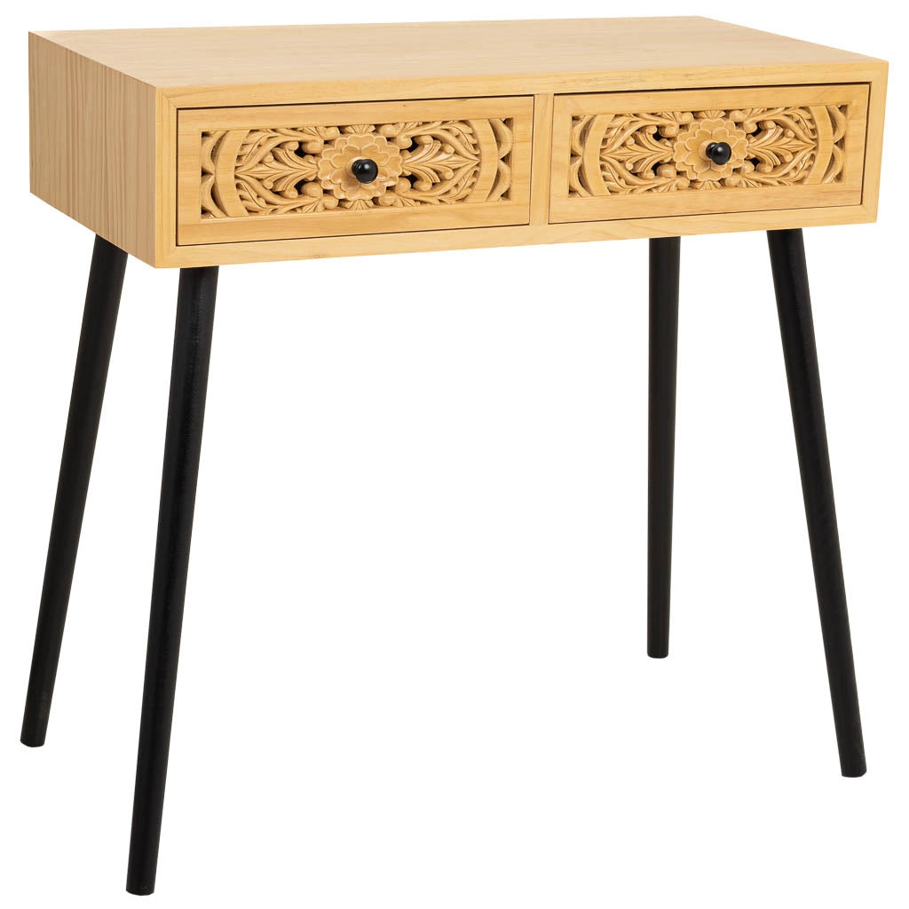 Mobile da ingresso in legno marrone 80x42x79