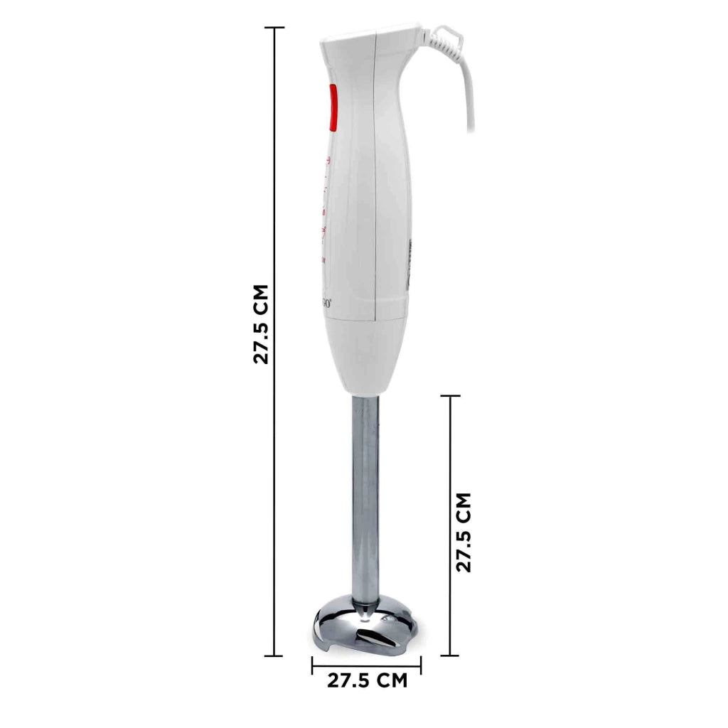 Frullatore a immersione elettrico 400W, lame acciaio inox, corpo ergonomico staccabile, cucina - SOGO