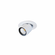 Nano Oxo Faretto LED da Incasso Orientabile 6W Fascio 45º CCT Switch 2700K/3200K/4000K Bianco Opaco per Illuminazione d'Accento Interni Design