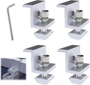 Supporto per pannelli solari Kit di montaggio 4 pezzi - 30 mm Fissaggio Pv Fotovoltaico Cerniera finale.