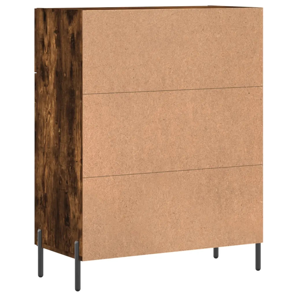 Credenza | Madia | Buffet da pranzo | Armadio da pranzo Rovere Fumo 69,5x34x90 cm in Legno Multistrato