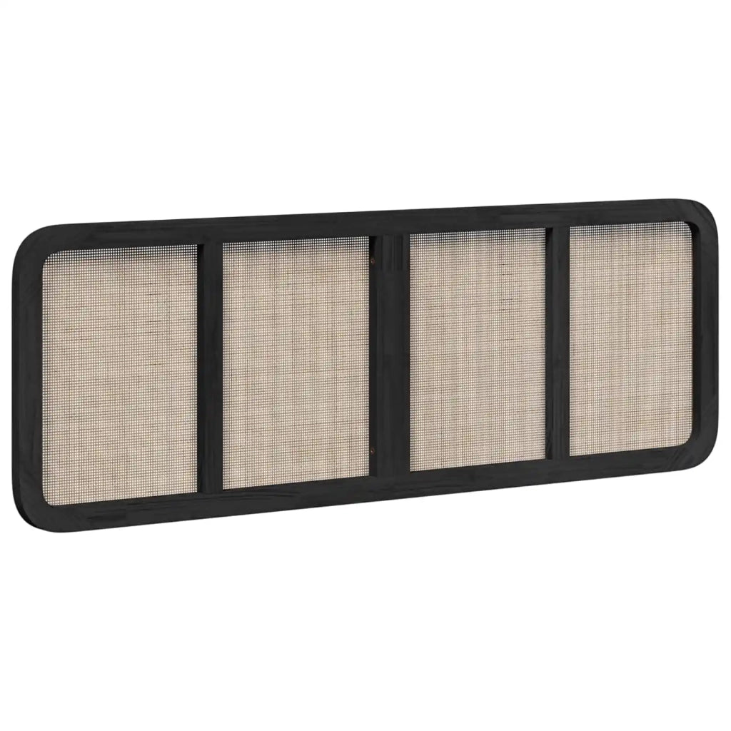 Testiera-Testata-Testiera Decorativa Nero 160 x 55 x 3 cm Rattan