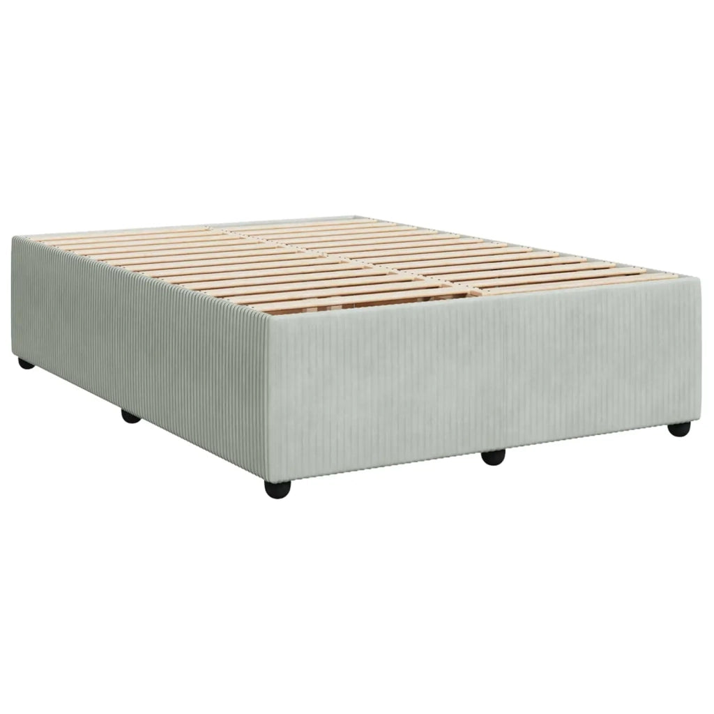 Letto box spring con materasso Grigio Chiaro 160 x 200 cm 3454631